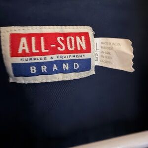 Urban Outfitters All-Son Navy Casual Button Down Shirt